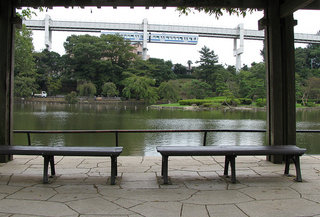 千葉公園のベンチ